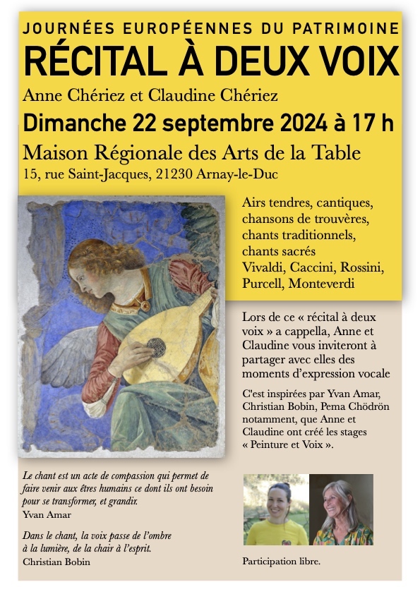 Concert-Arnay-le-Duc - Musée des Arts de la Table - Anne Cheriez - Claudine Cheriez - 2024