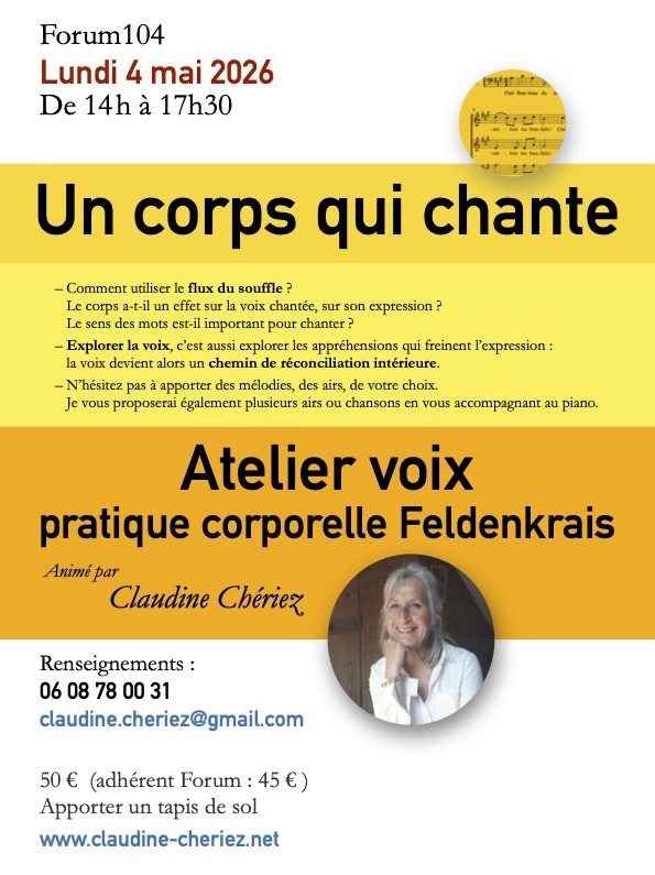 stage chant-feldenkrais, au Forum 104