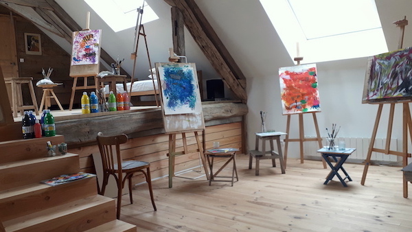 Atelier de peinture d'expression