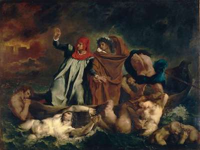 La Barque de Dante - Delacroix